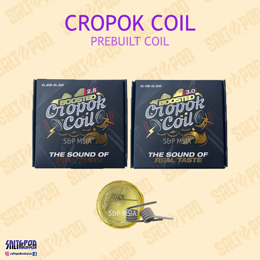 PREBUILT COIL : CROPOK COIL BOOSTER CLAPTON COIL MELETUP COIL