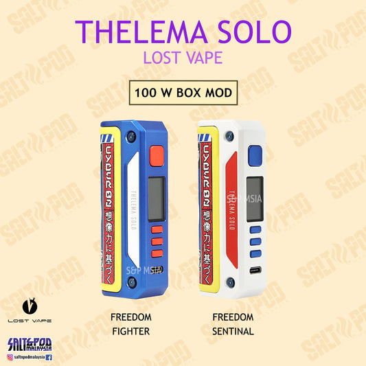 LOST VAPE : THELEMA SOLO 100W BOX MOD