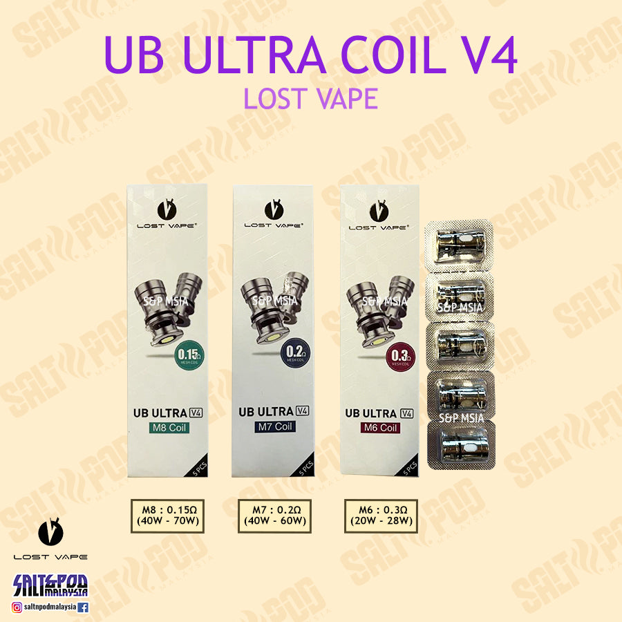 LOST VAPE : UB ULTRA COIL V4 OCC CENTAURUS B60 AIO B80 S&P MY LOST VAPE : UB ULTRA COIL V4 OCC CENTAURUS B60 AIO B80 S&P MY