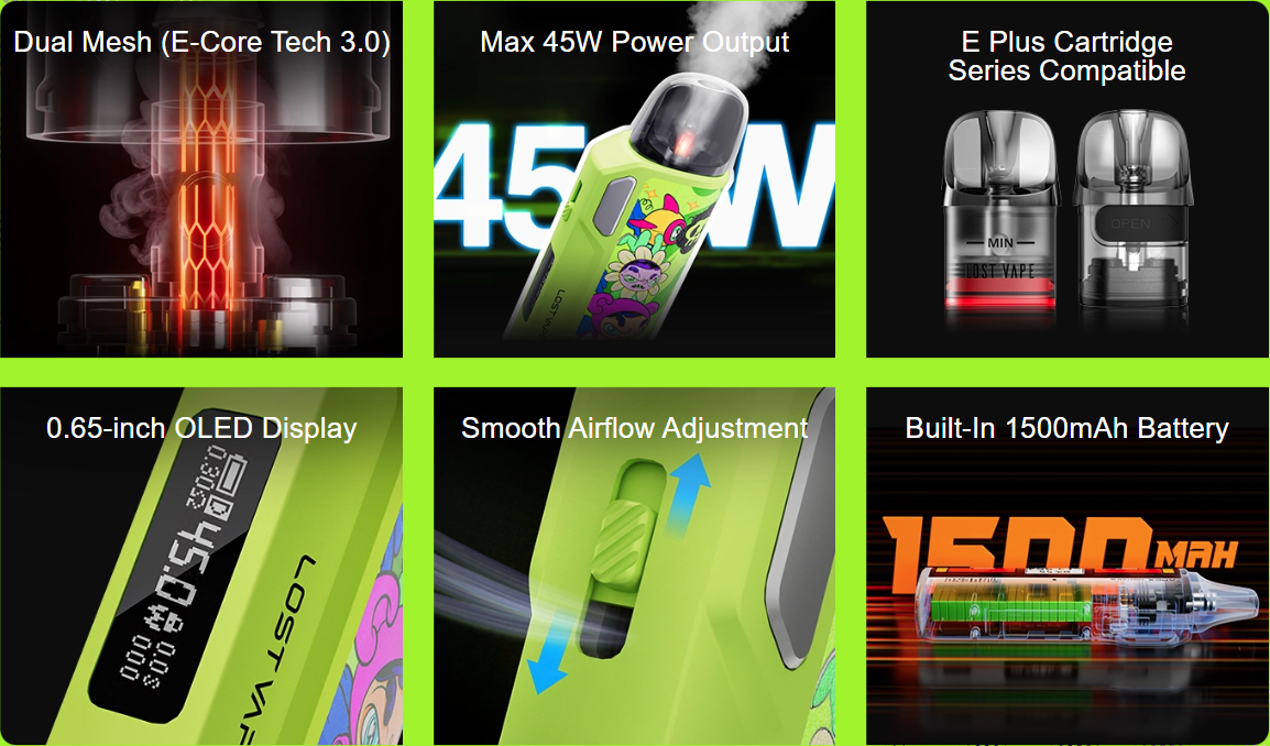 LOST VAPE : THELEMA ELITE DM45 W 1500mAh