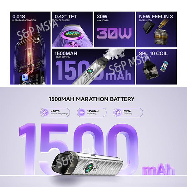 NEVOKS : FEELIN 3 POD 30W 1500 mAh