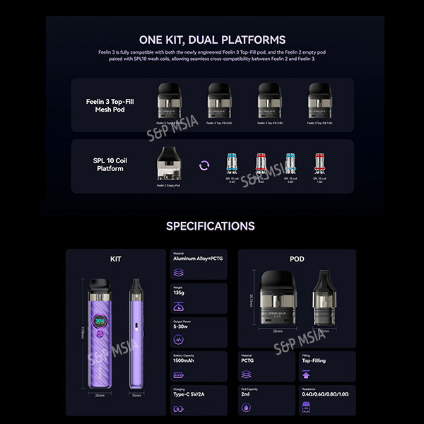 NEVOKS : FEELIN 3 POD 30W 1500 mAh