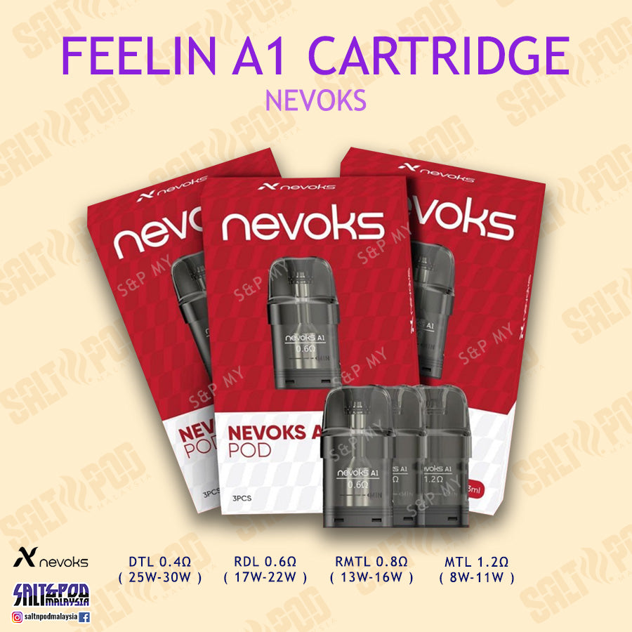 NEVOKS : FEELIN A1 CARTRIDGE FEELIN AX FEELIN AQ