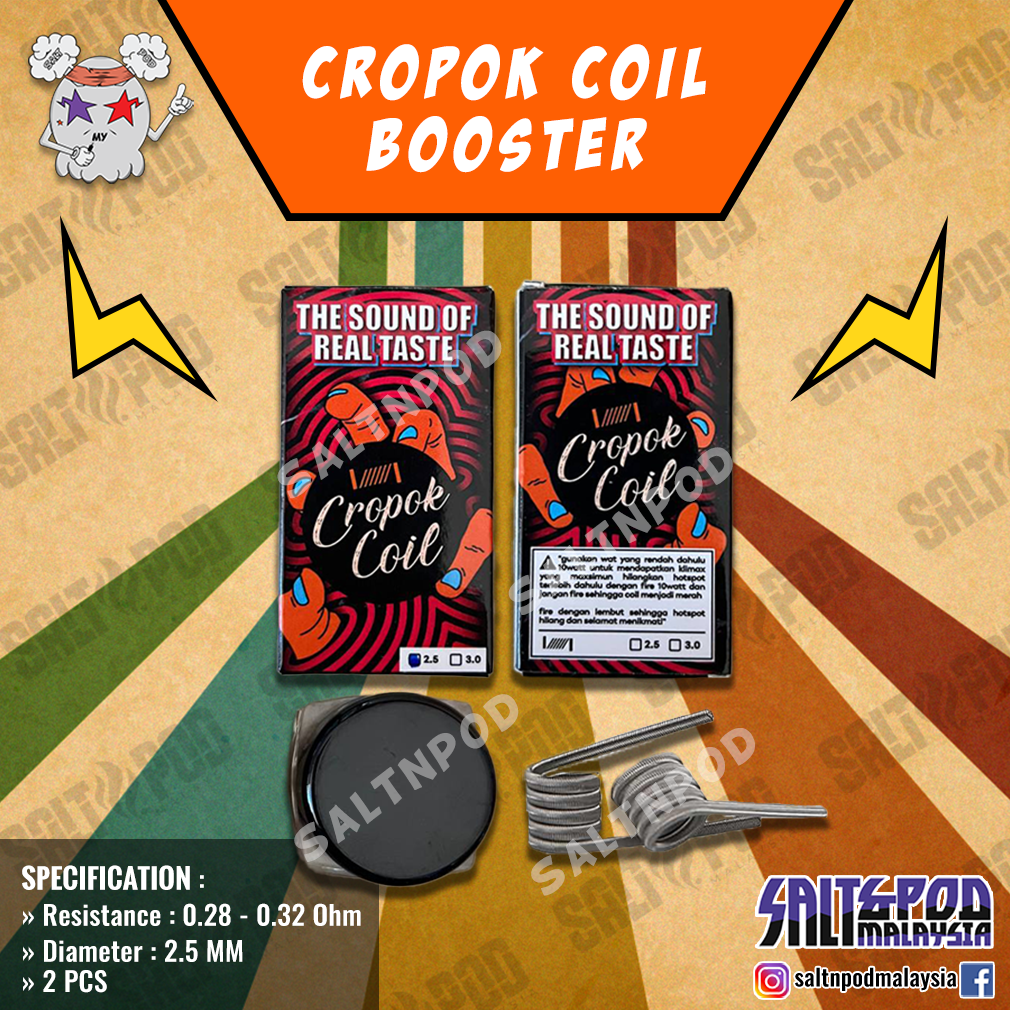 PREBUILT COIL : CROPOK COIL BOOSTER CLAPTON COIL MELETUP COIL