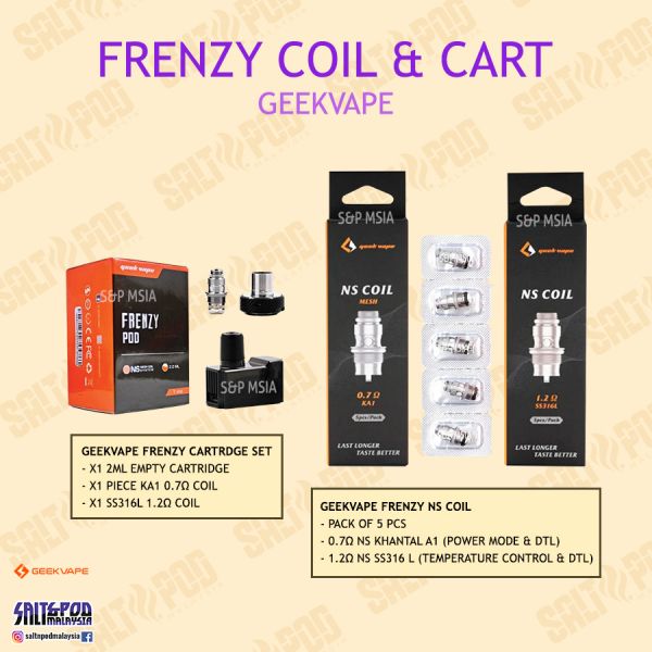 GEEK VAPE : FRENZY KIT REPLACEMENT COILS S&P MY GEEK VAPE : FRENZY KIT REPLACEMENT COILS S&P MY