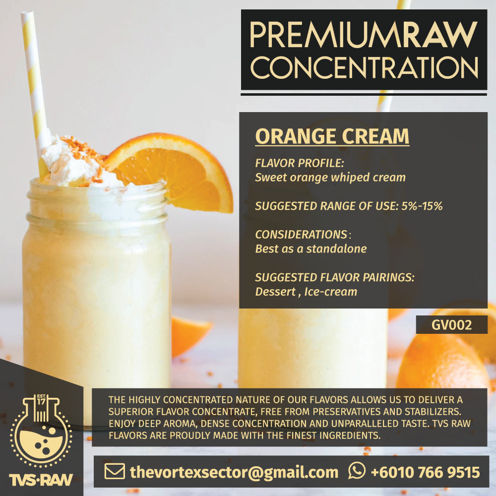 CONCENTRATE RAW : GV002 ORANGE CREAM