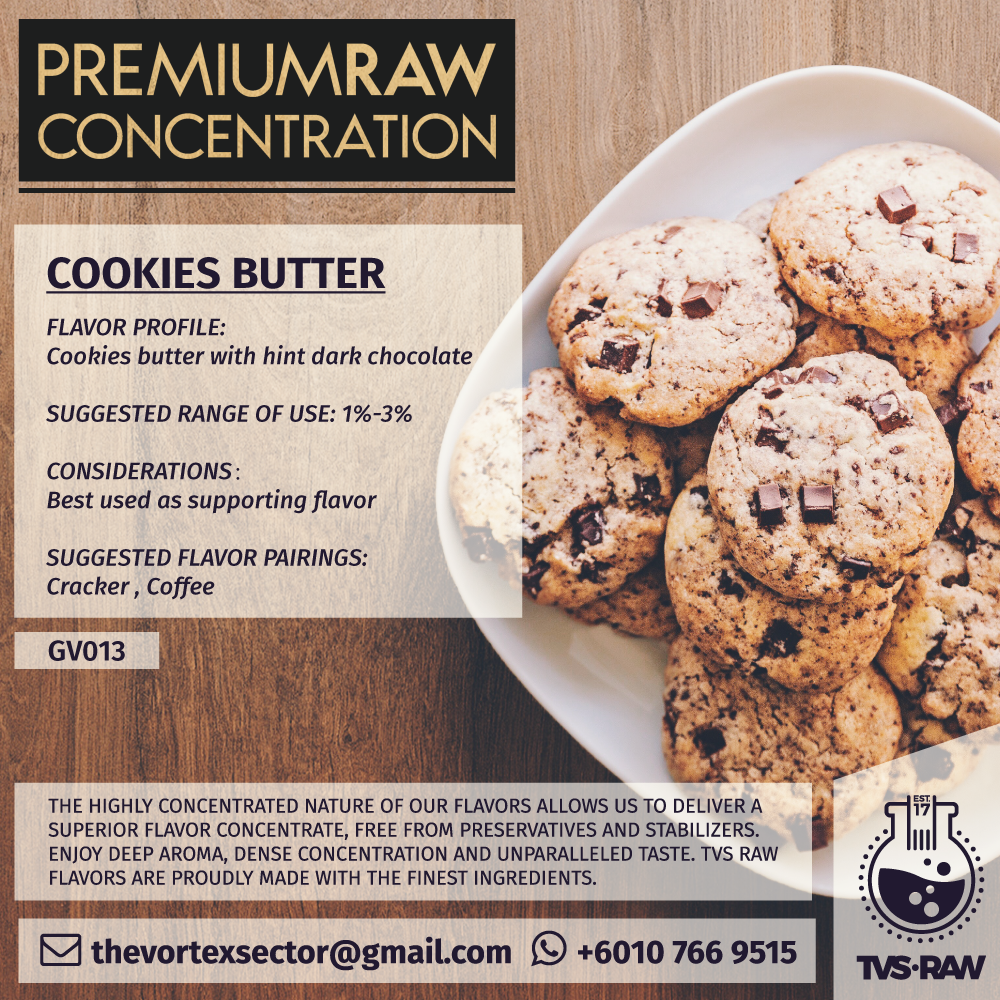 CONCENTRATE RAW : GV013 COOKIES BUTTER