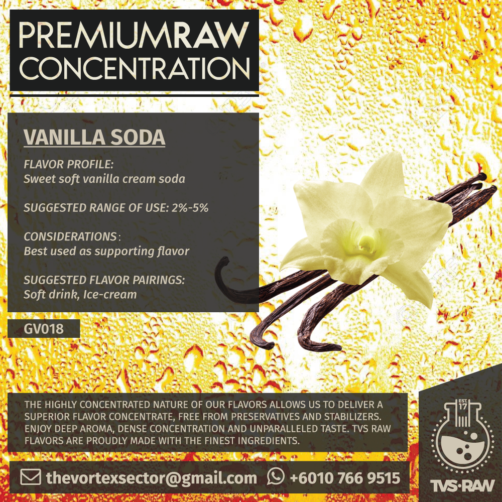 CONCENTRATE RAW : GV018 VANILLA SODA