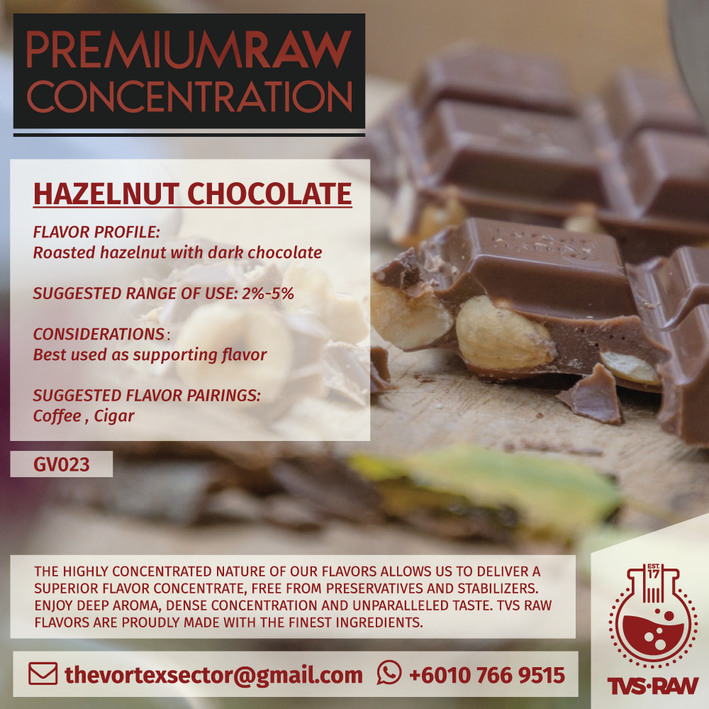 CONCENTRATE RAW : GV023 HAZELNUT COCONUT
