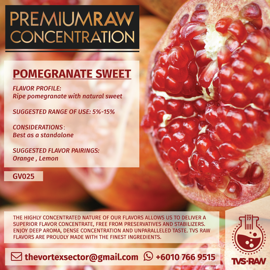 CONCENTRATE RAW : GV025 POMEGRANATE SWEET
