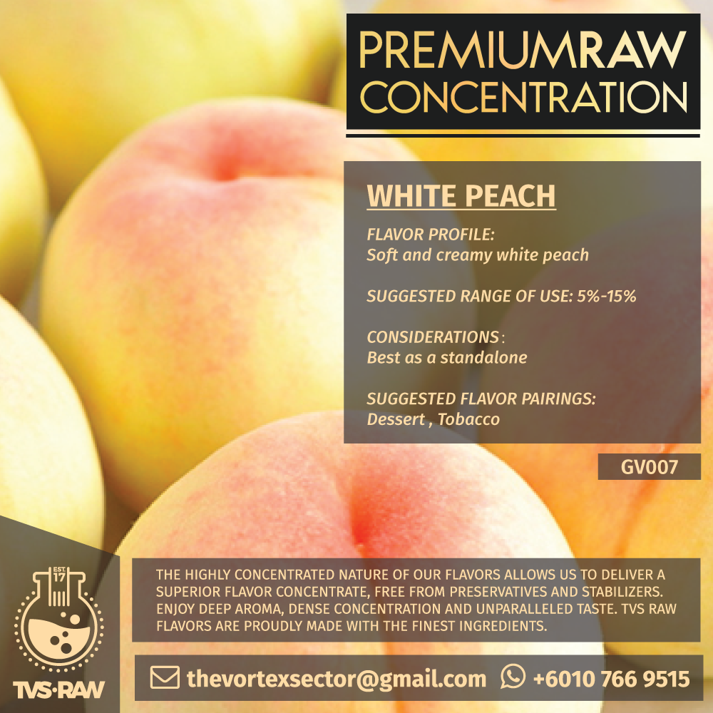 CONCENTRATE RAW : GV007 WHITE PEACH