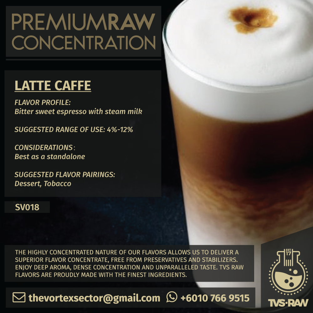 CONCENTRATE RAW : SV018 LATTE CAFFE