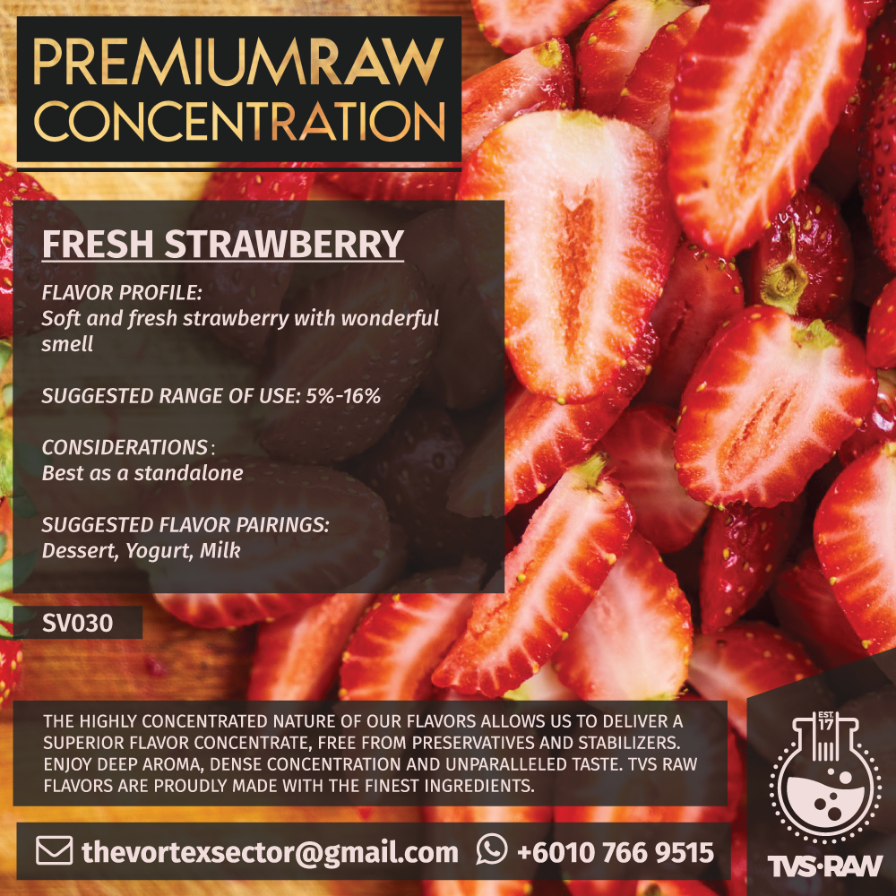 CONCENTRATE RAW : SV030 FRESH STRAWBERRY