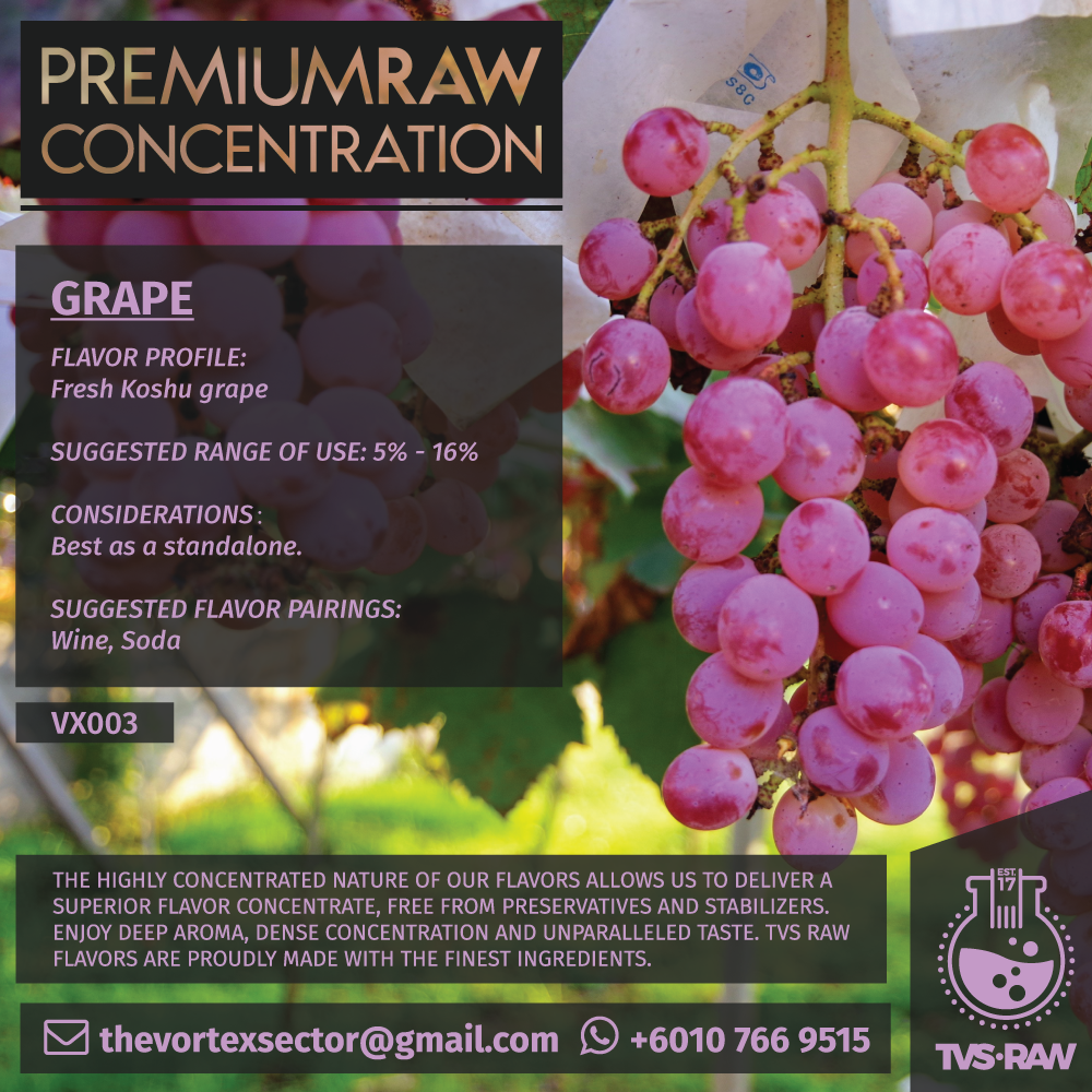 CONCENTRATE RAW : VX003 GRAPE