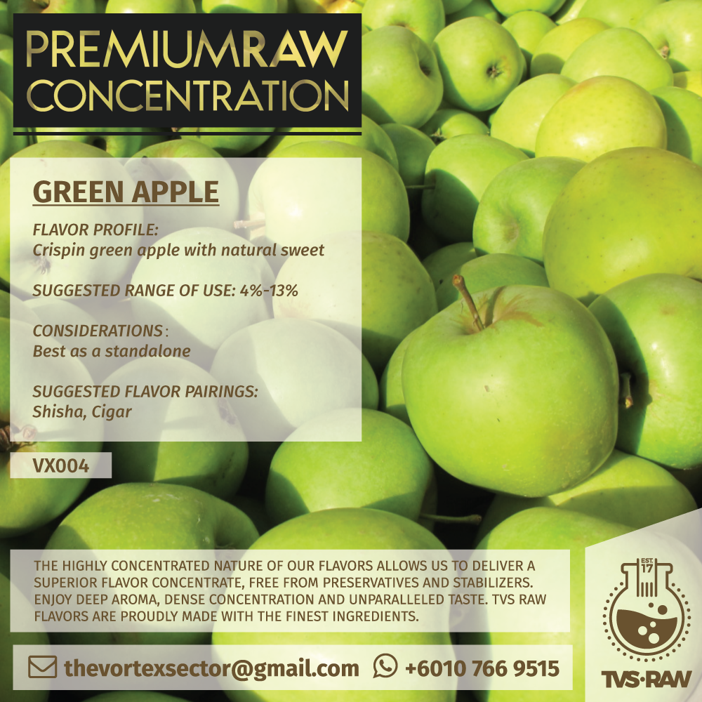 CONCENTRATE RAW : VX004 GREEN APPLE
