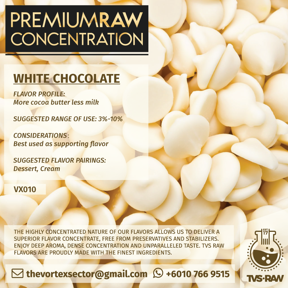 CONCENTRATE RAW : VX010 WHITE CHOCOLATE