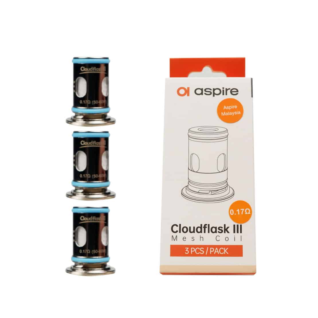 ASPIRE : CLOUDFLASK COIL CLOUDFLASK S OCC CLOUDFLASK 3