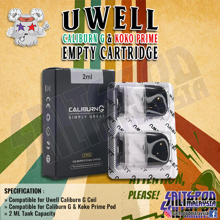 UWELL : CALIBURN G CARTRIDGE KOKO PRIME EMPTY CARTRIDGE