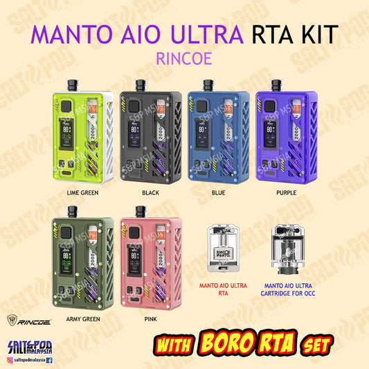 RINCOE : MANTO AIO ULTRA RTA KIT 80W POD MOD