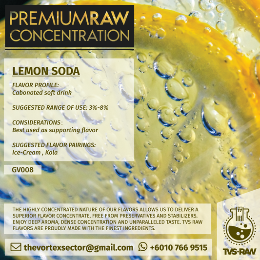 CONCENTRATE RAW : GV008 LEMON SODA