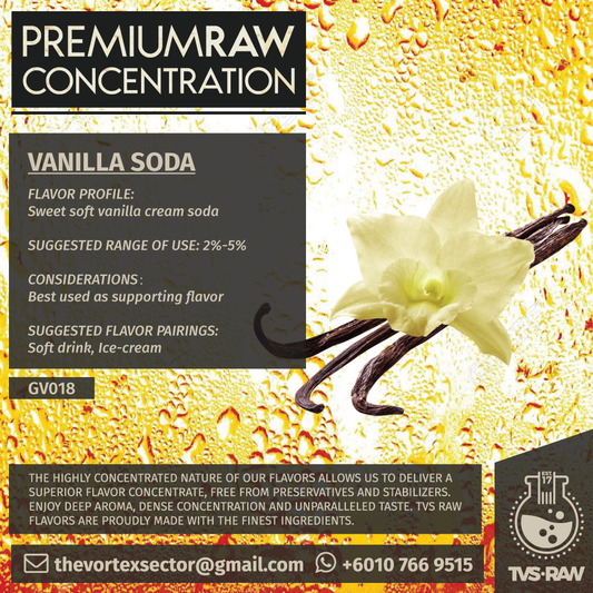 CONCENTRATE RAW : GV018 VANILLA SODA