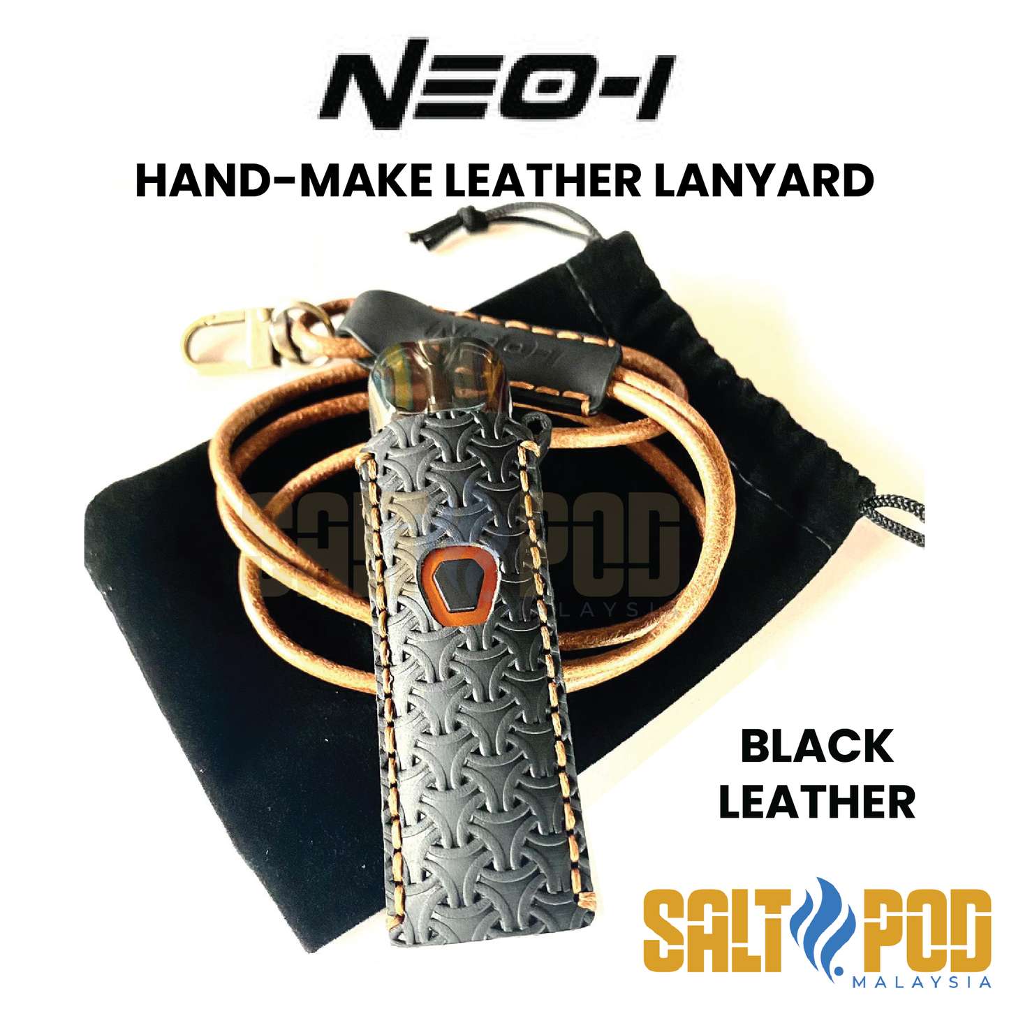 HAILINDA : NEO-1 : HAND-MAKE LEATHER LANYARD