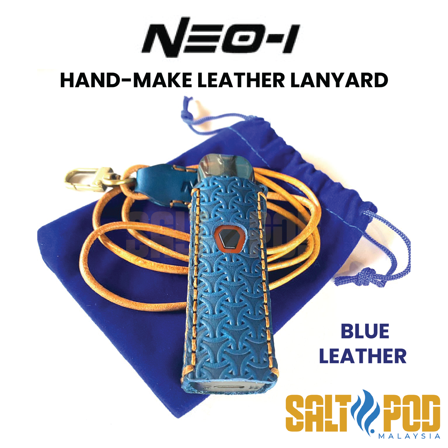 HAILINDA : NEO-1 : HAND-MAKE LEATHER LANYARD