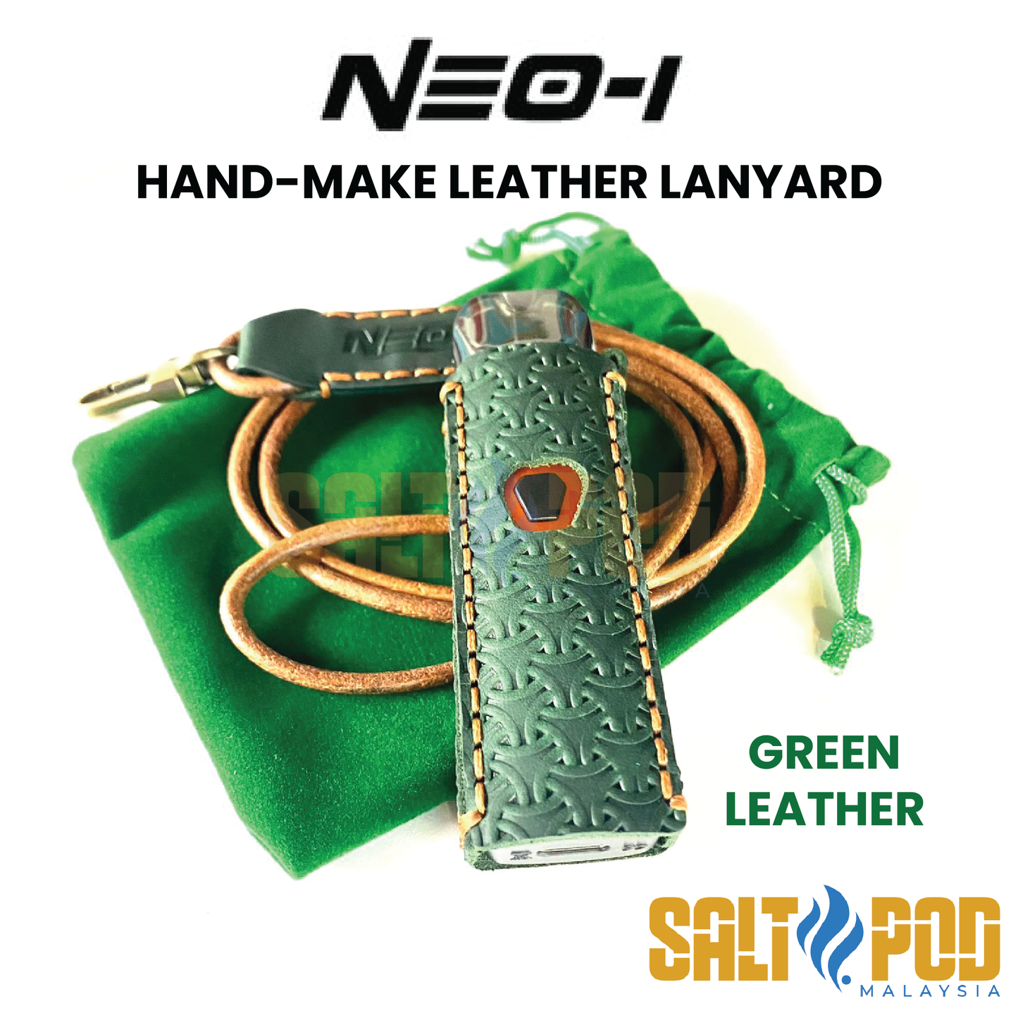 HAILINDA : NEO-1 : HAND-MAKE LEATHER LANYARD
