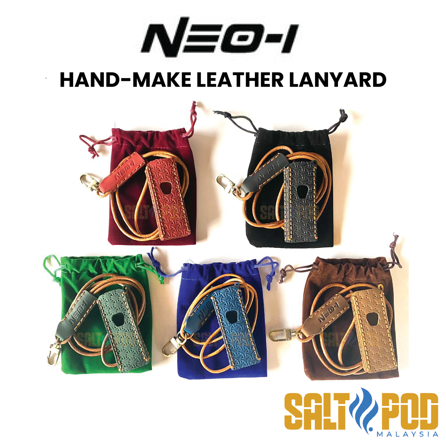 HAILINDA : NEO-1 : HAND-MAKE LEATHER LANYARD