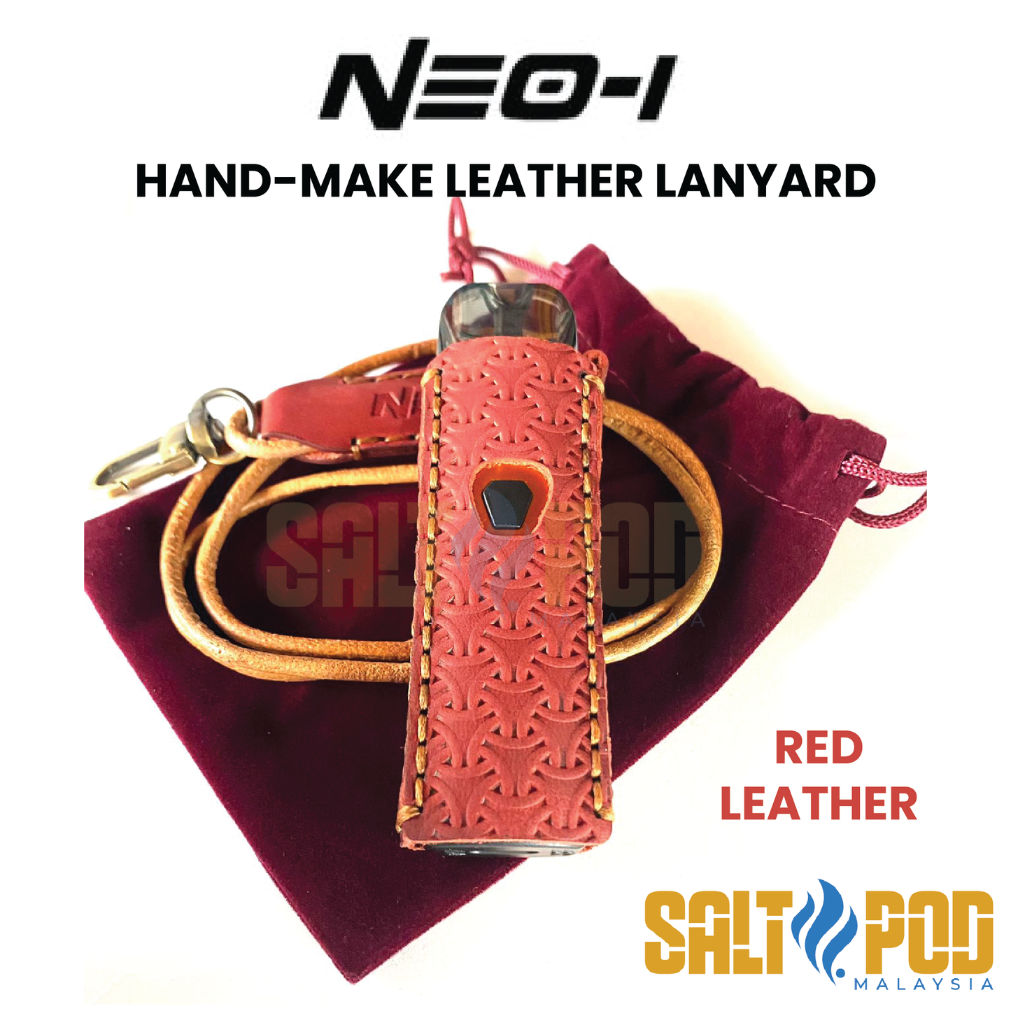 HAILINDA : NEO-1 : HAND-MAKE LEATHER LANYARD