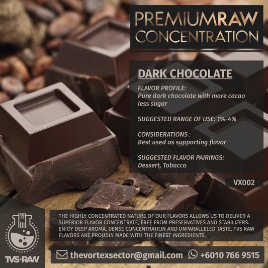 CONCENTRATE RAW : VX002 DARK CHOCOLATE